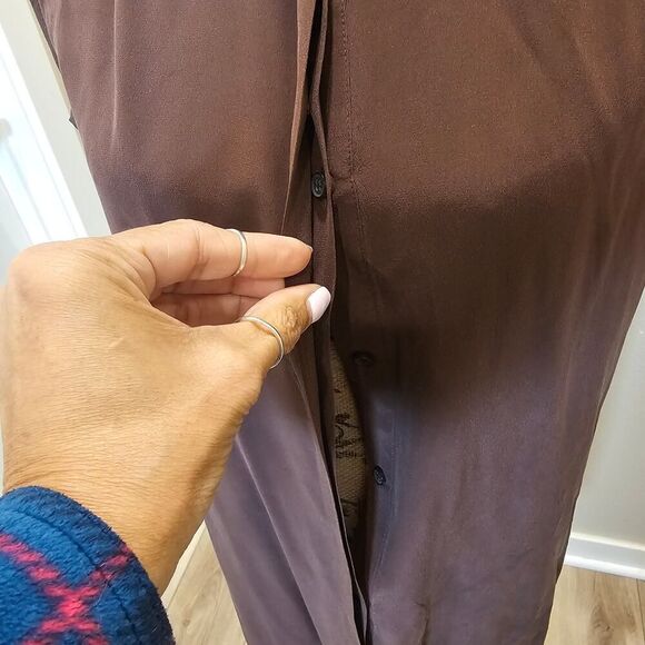 All Saints Sleeveless Silk Dress Size 4 - Picture 3 of 5